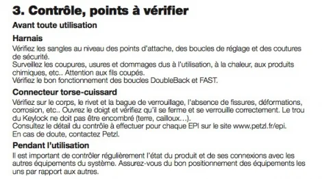 Page extraite d'une notice technique fabricant EPI